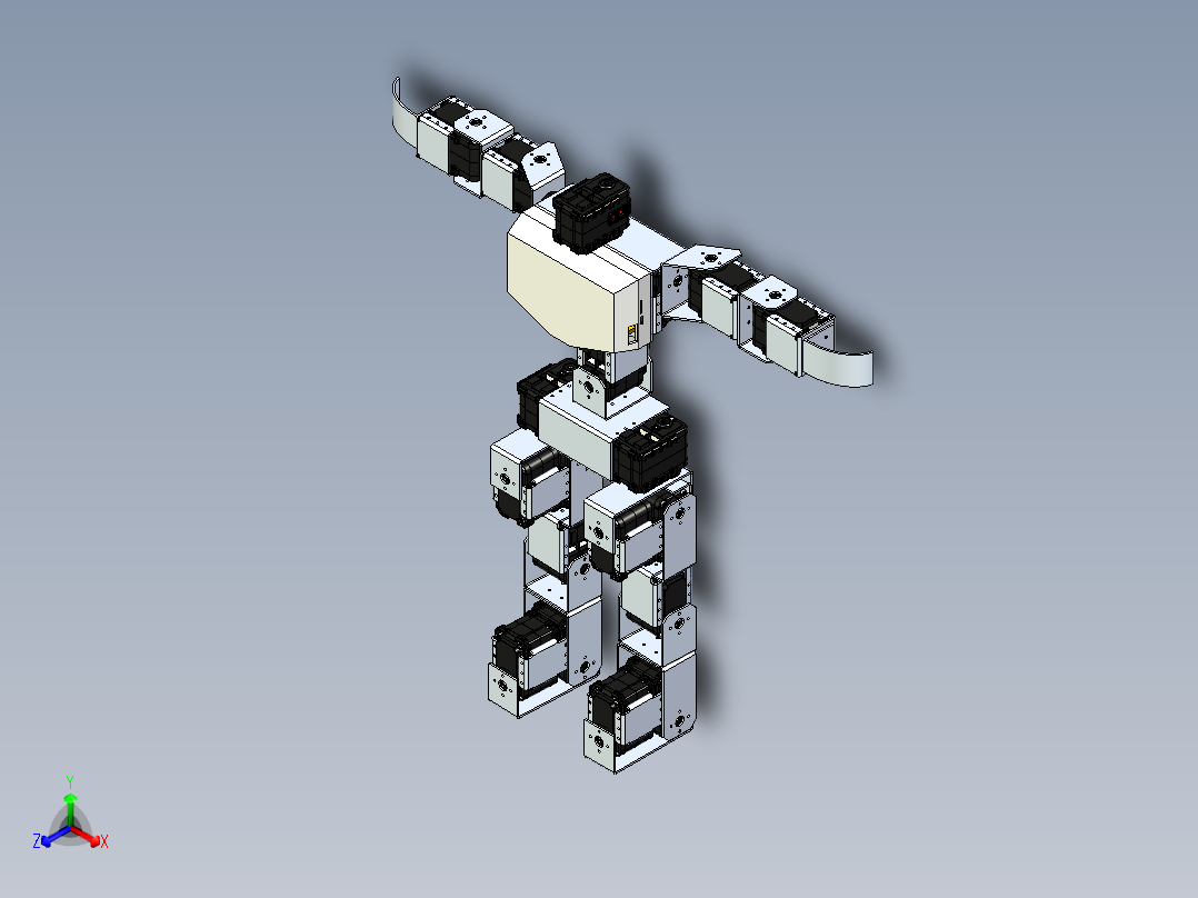 scrapped robosavvy人形<span style='color: red'>机器人</span>结构3D图纸 IGS格式