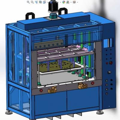 热铆焊接机（双丝杆传动热熔机）3D图纸 自动化设备3D图纸