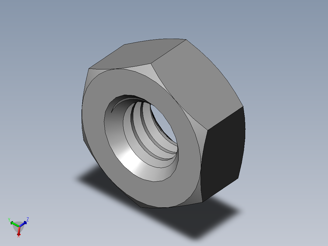 DIN 934 螺母-M4 Nut.SLDPRT