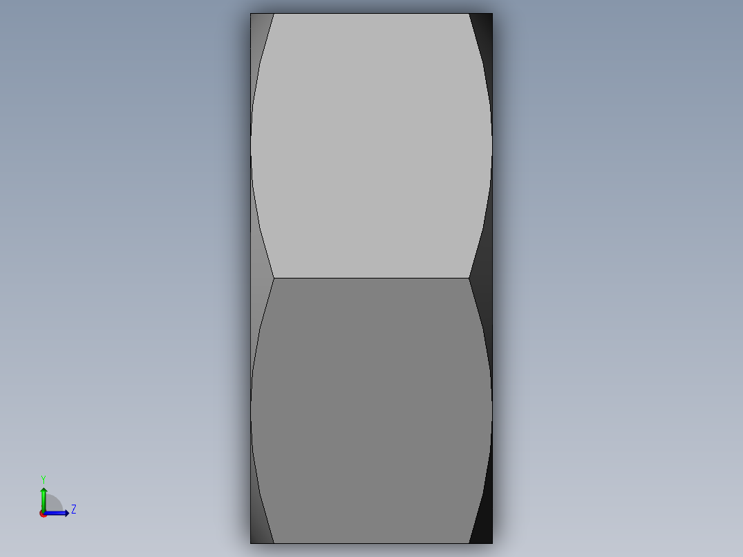 DIN 934 螺母-M4 Nut.SLDPRT左视图