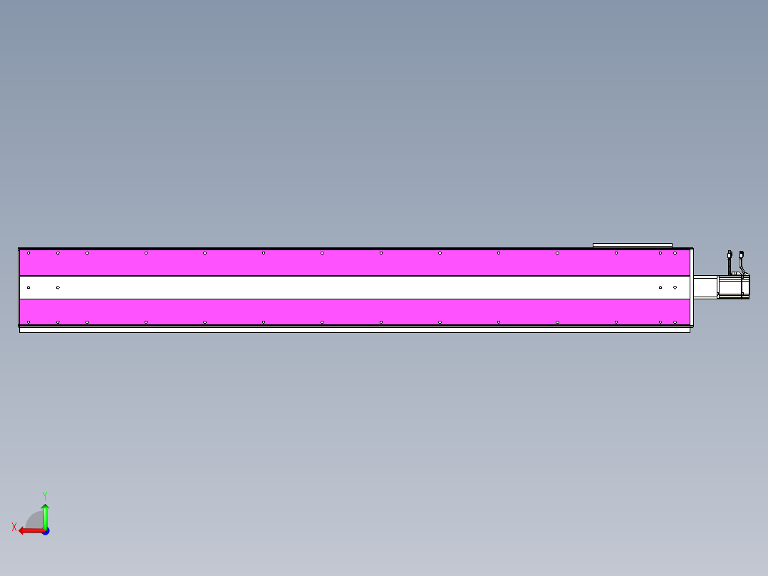 VF丝杆传动-一般环境VF27-Lxx-C-S1900-BC-ZP75-C3后视图
