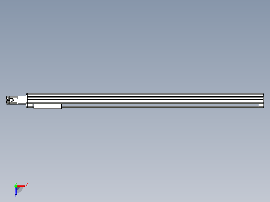 VF丝杆传动-一般环境VF27-Lxx-C-S1900-BC-ZP75-C3俯视图