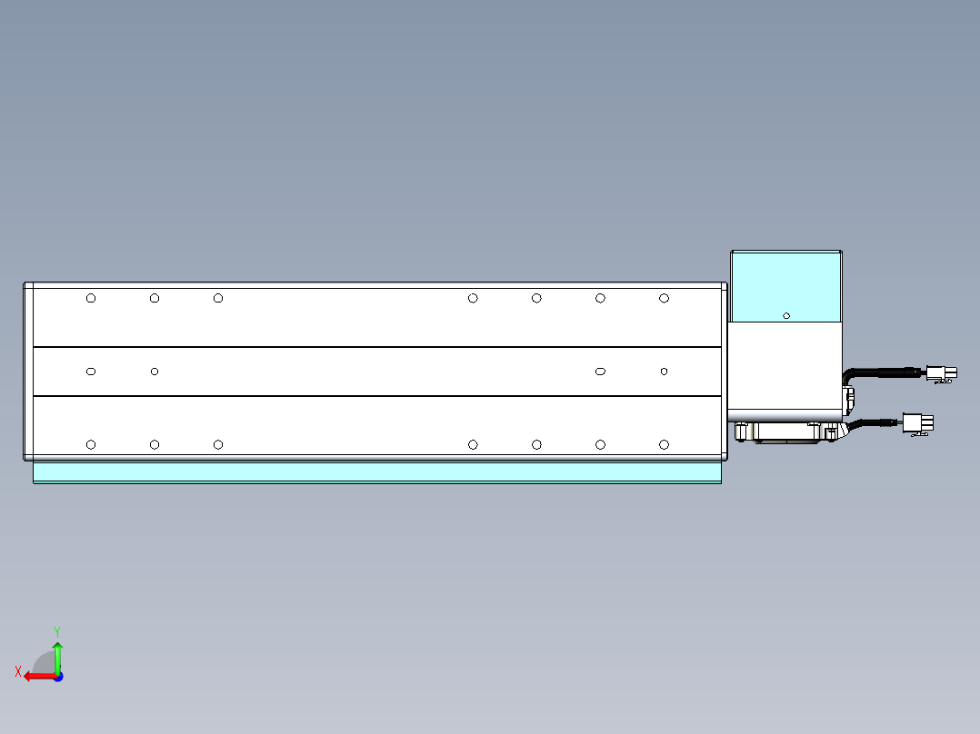 威洛博VBC同步带传动一无尘环境VBC14-L45-S250-BRU-ZP75-C3后视图
