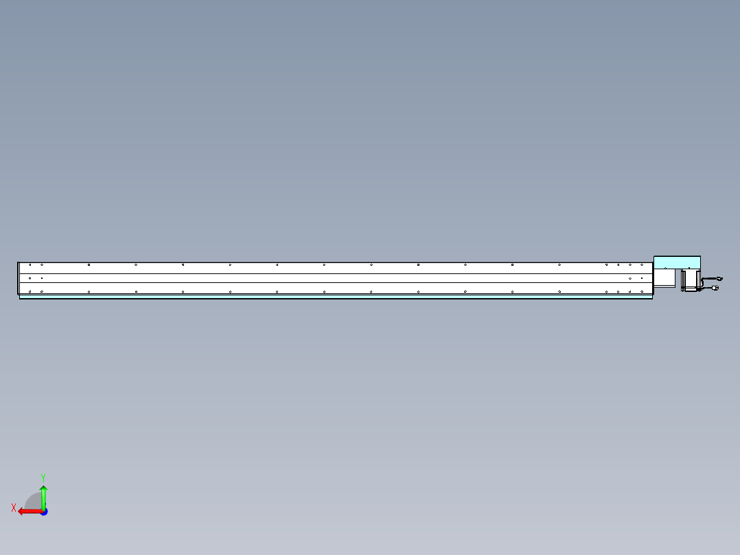 威洛博VBC同步带传动一无尘环境VBC14-L45-S2400-BR-ZP75-C3后视图