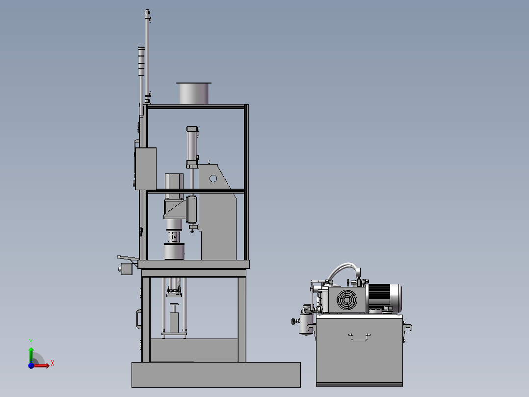 两轴测试机（汽车传动轴扭转测试机）前视图