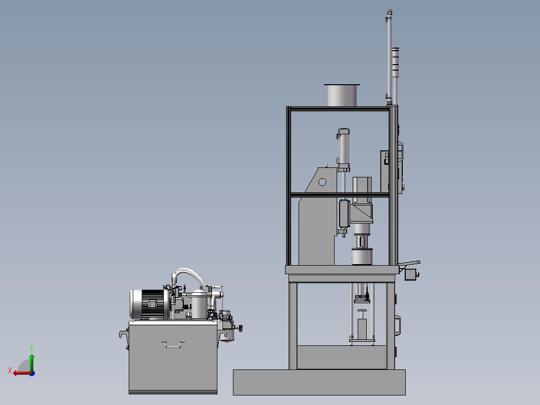 两轴测试机（汽车传动轴扭转测试机）后视图