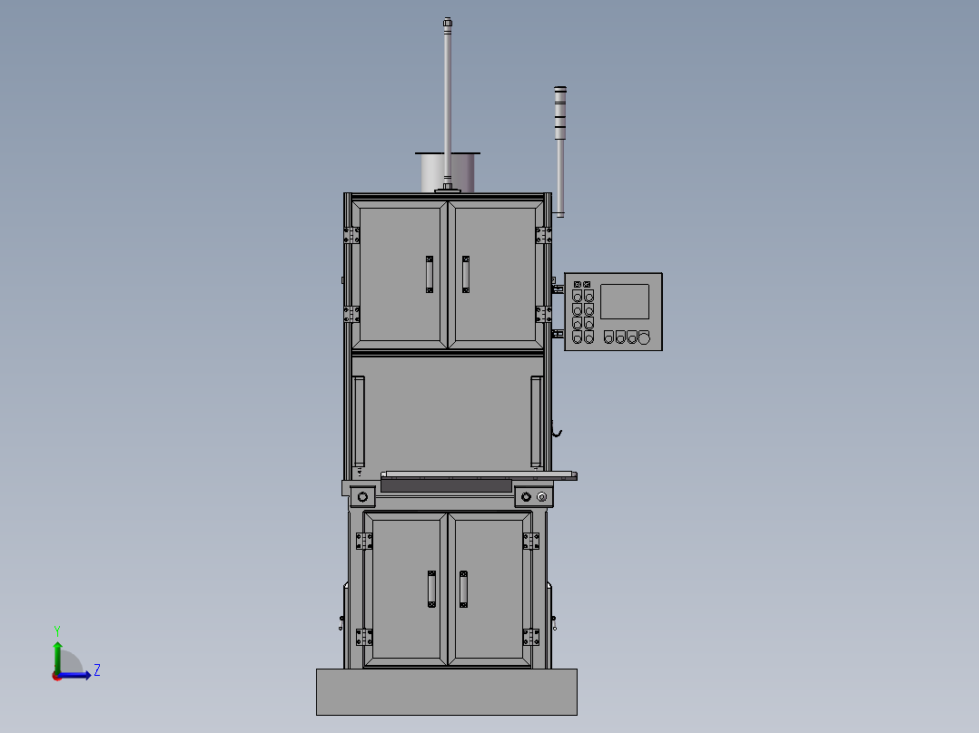 两轴测试机（汽车传动轴扭转测试机）左视图