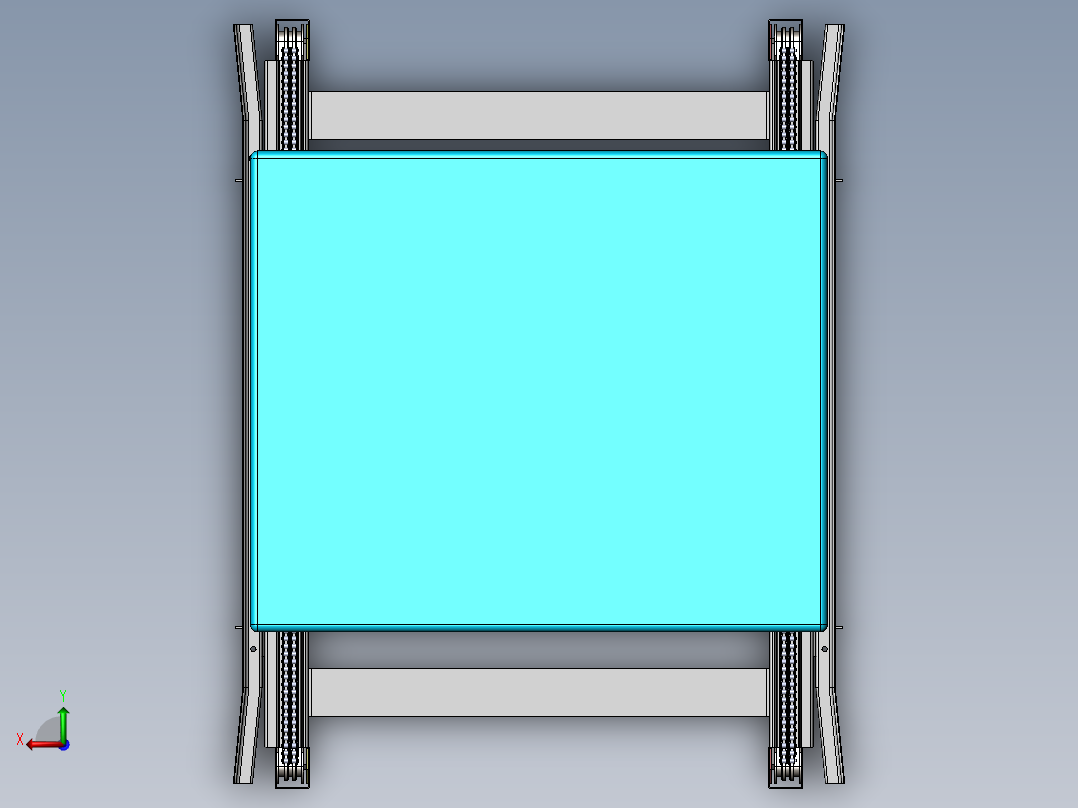 黄陂TPL1501-03-00-00-00 1600托盘链式输送机后视图