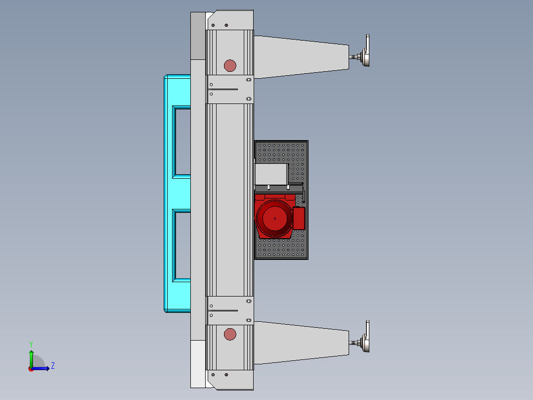 黄陂TPL1501-03-00-00-00 1600托盘链式输送机左视图