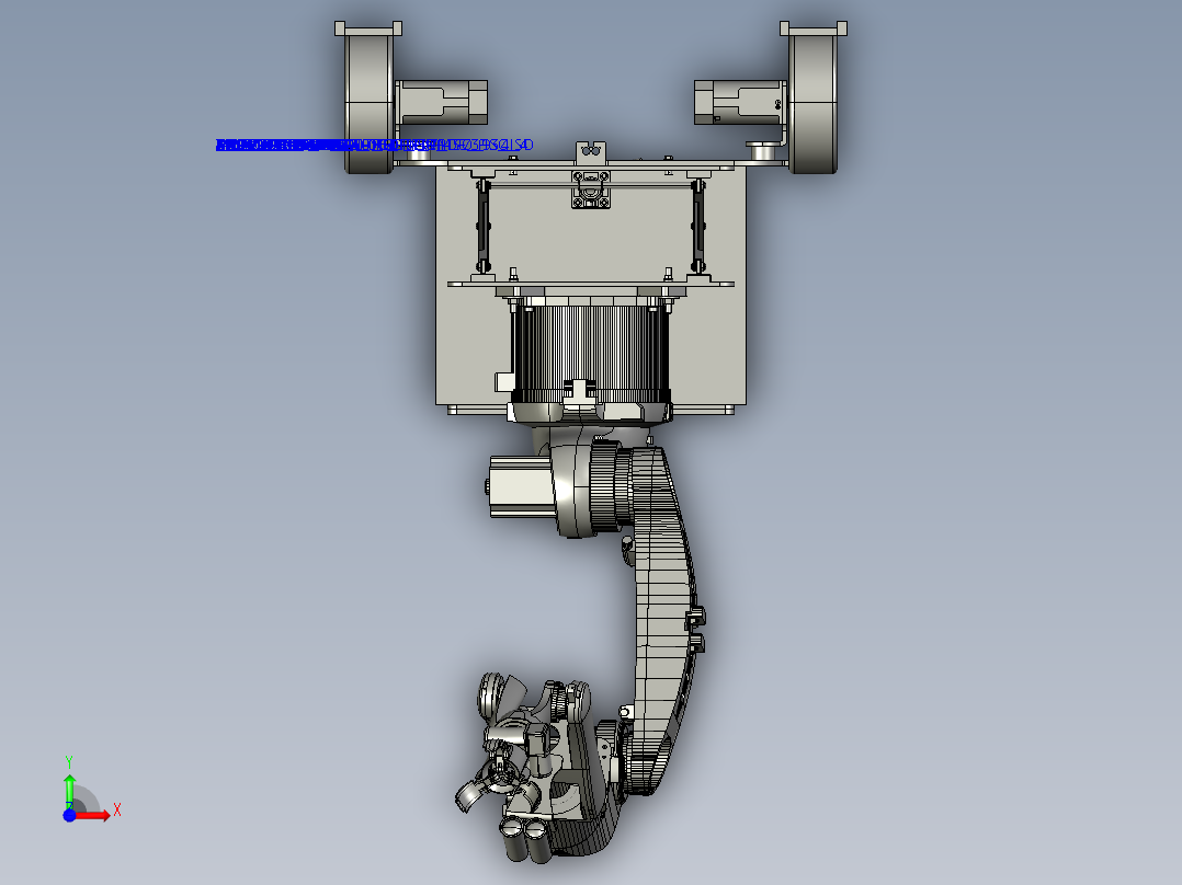 自动采摘车前视图