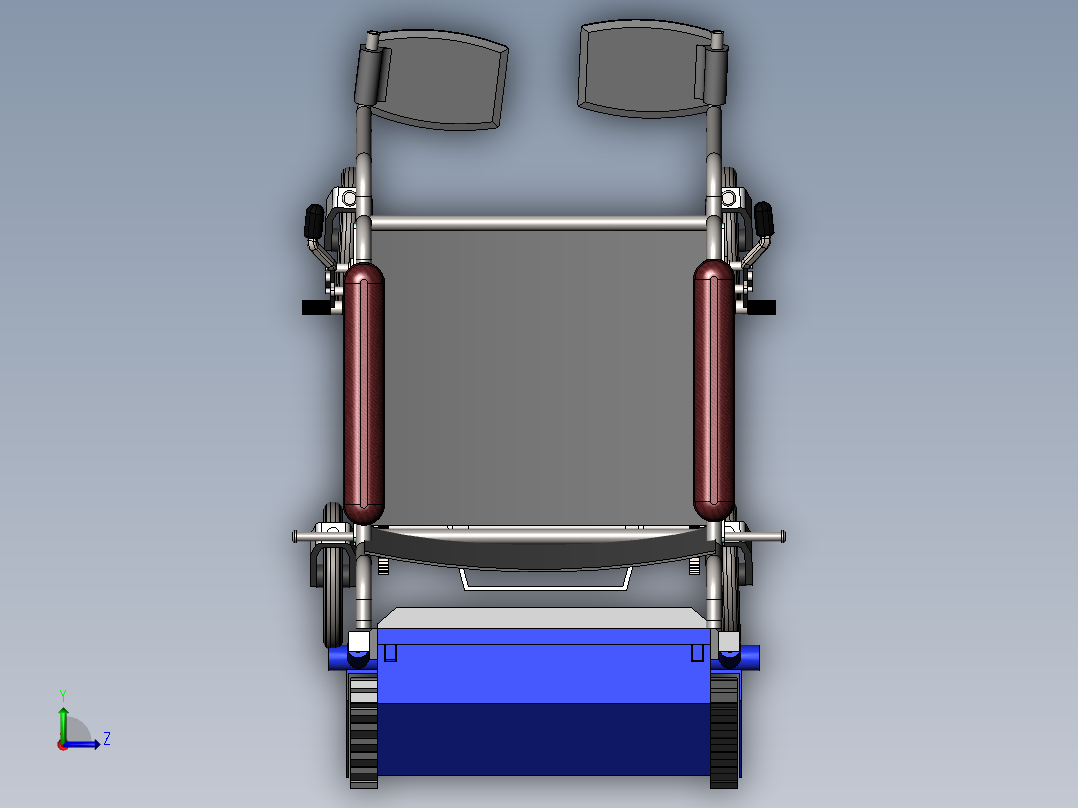 轮椅履带左视图