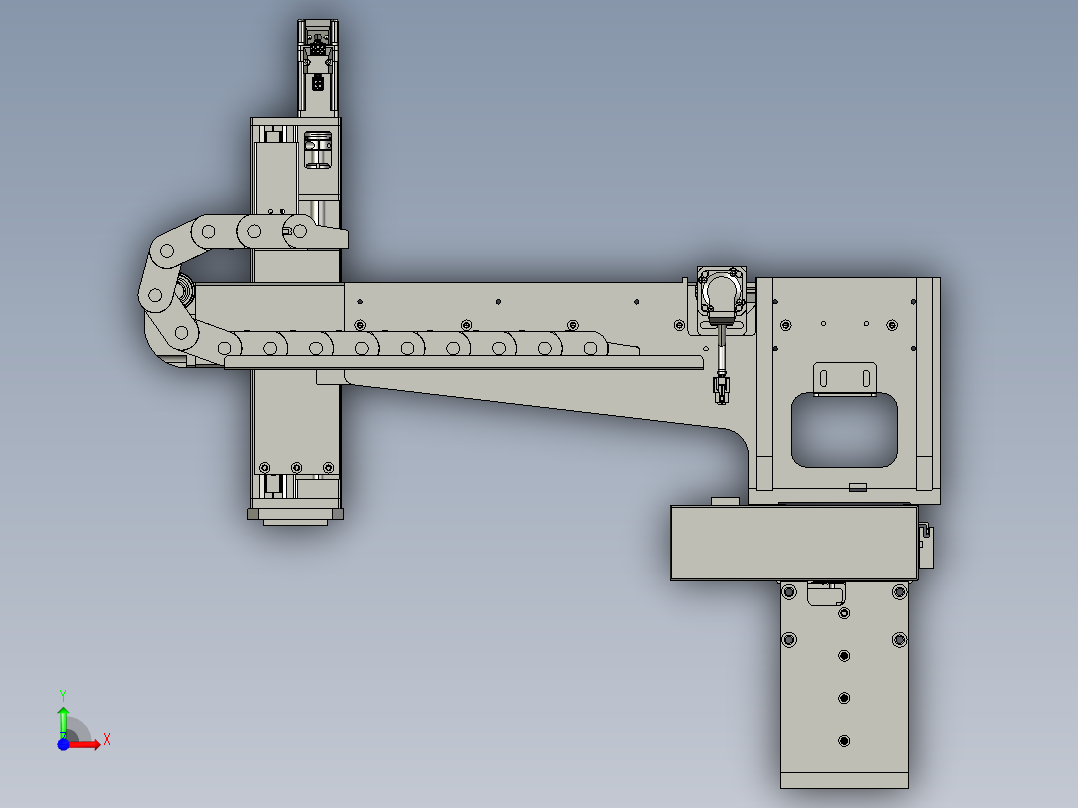 上料机械手部分前视图