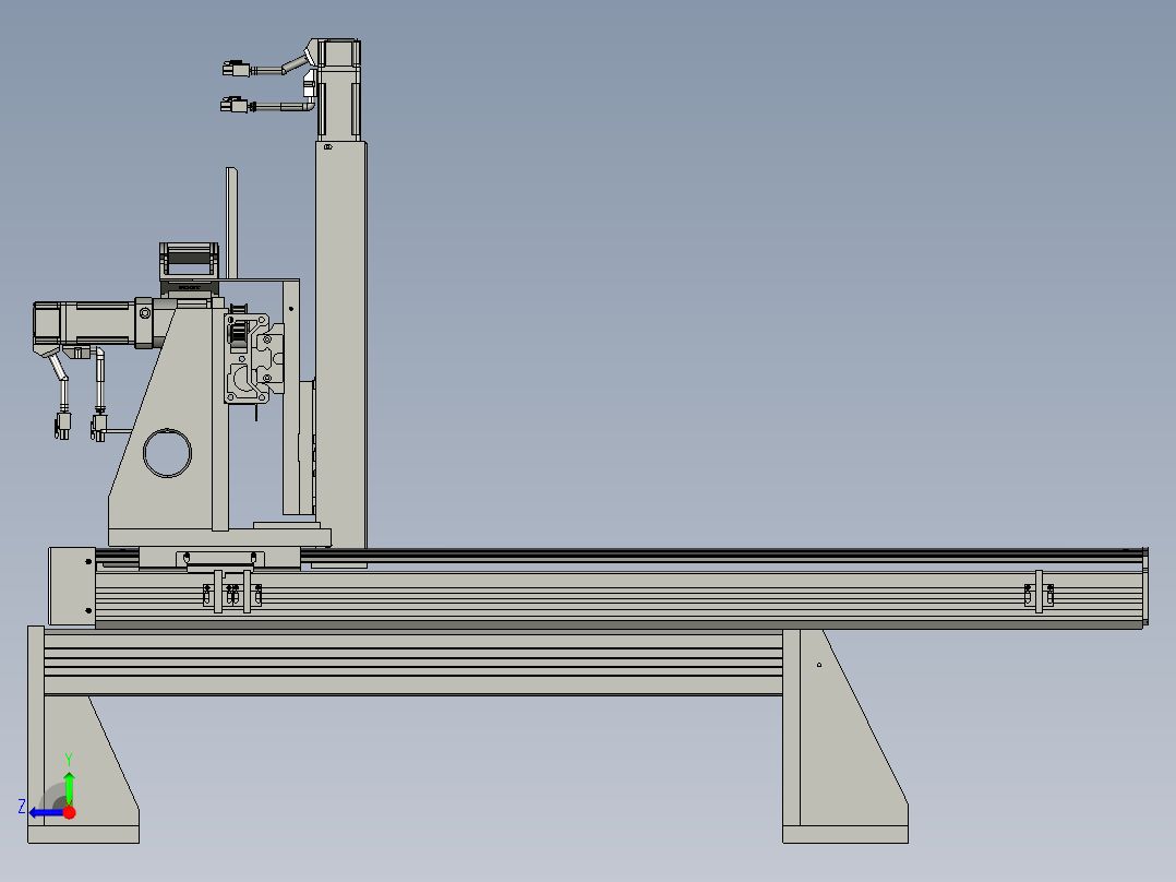 上料机械手部分右视图