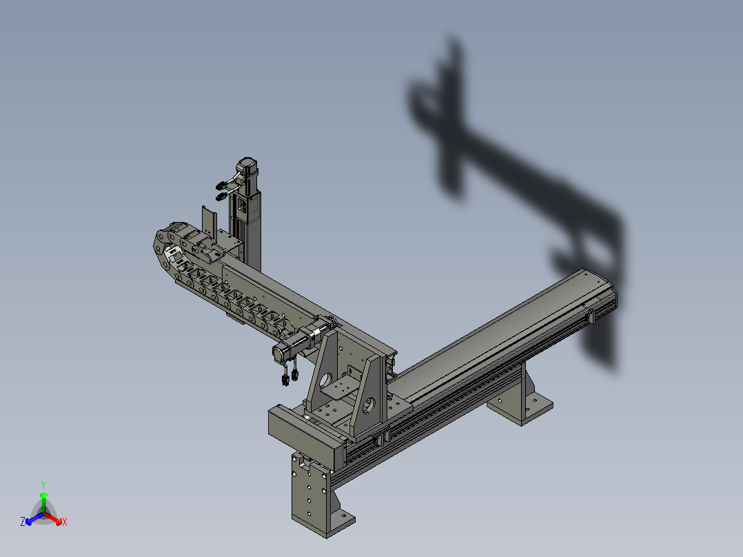 上料机械手部分正等轴测图