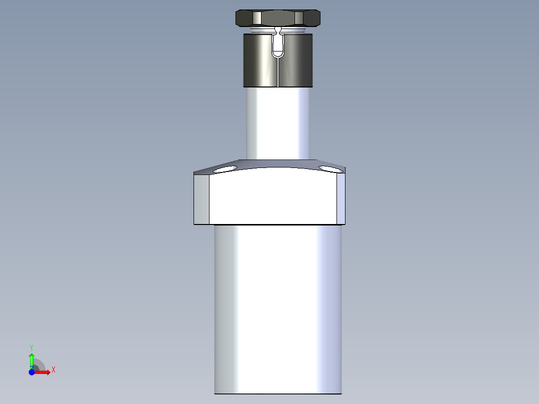 KOSMEKLHA0900-SR-Q35_R01多系列多零件图纸模型前视图