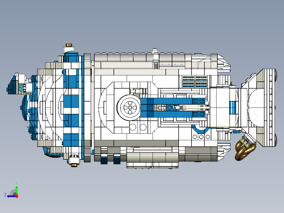 R2-D2 套件 75308乐高右视图