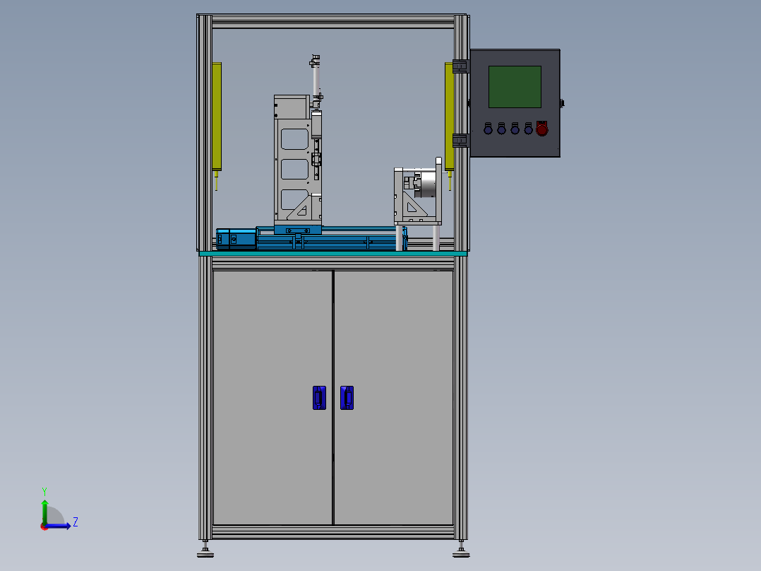 轮毂定子自动安装机sw21可编辑左视图