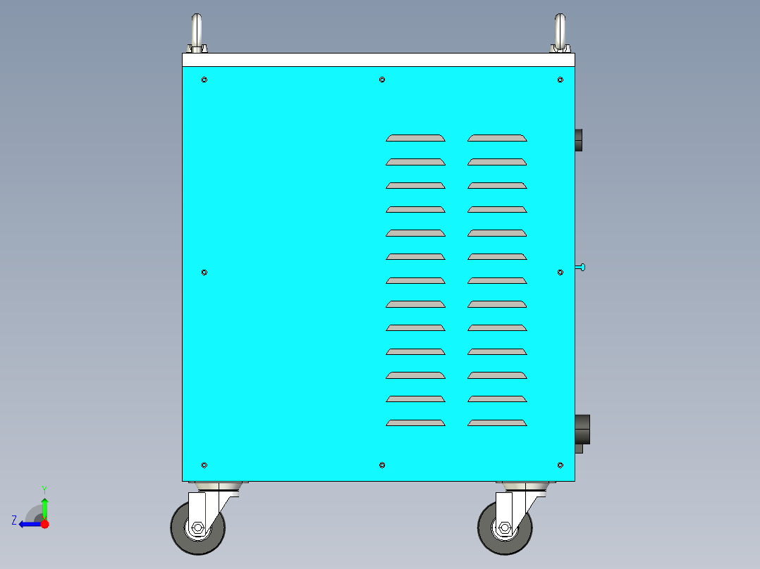 OTC焊机3D模型右视图