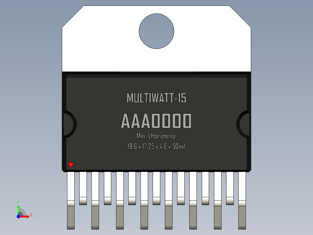 multiwatt-ST 封装-MULTIWATT-15_Min_LHorizontal_rev1.1前视图