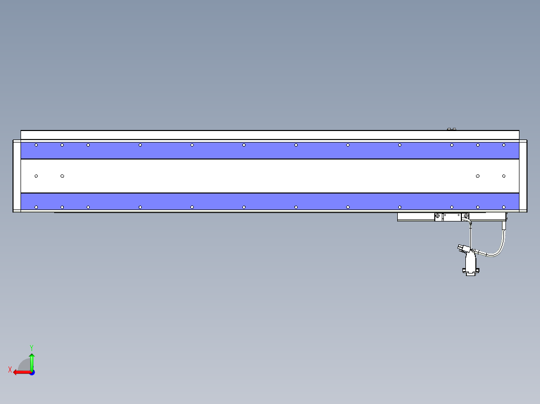 威洛博VL系列直线电机模组-VL14S3-S700后视图