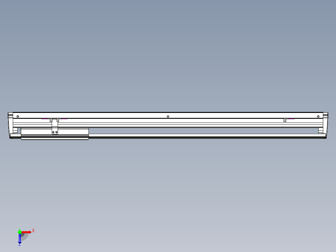 威洛博VL系列直线电机模组-VL14S3-S700俯视图