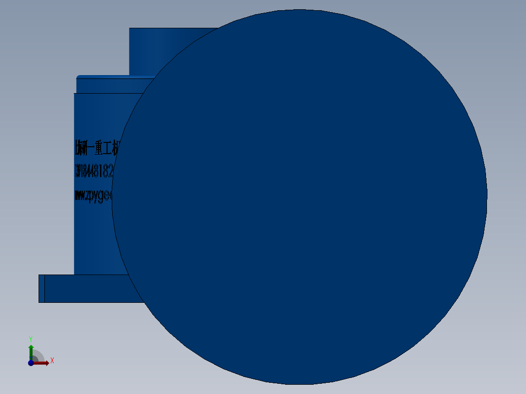 旋转磁场抛光装置前视图