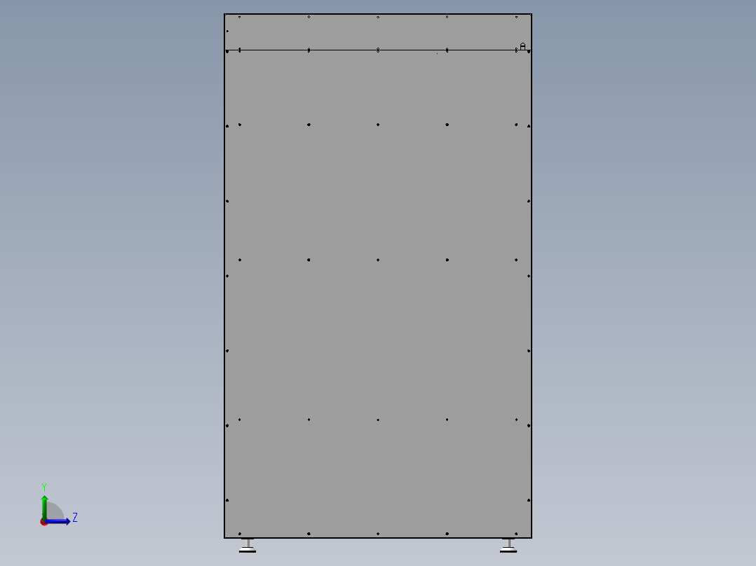 格子柜30门左视图