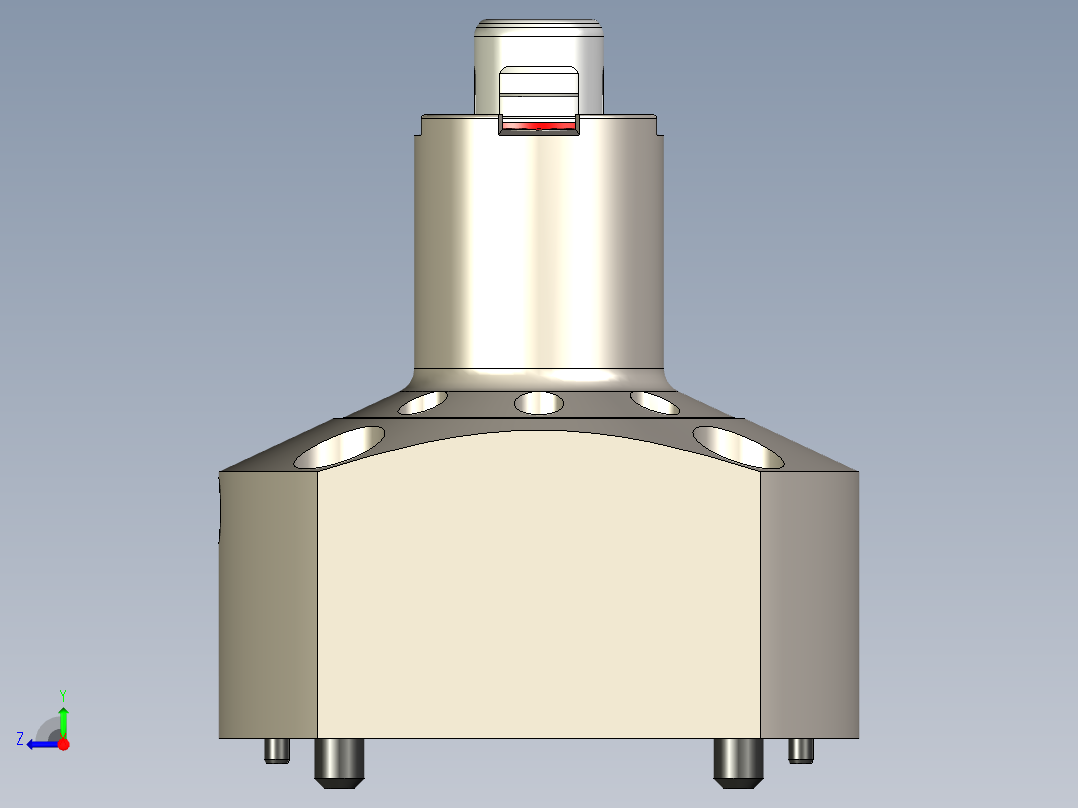 KOSMEKSFA3000-G0N-160-H75多系列多零件图纸模型多系列多零件图纸模型右视图