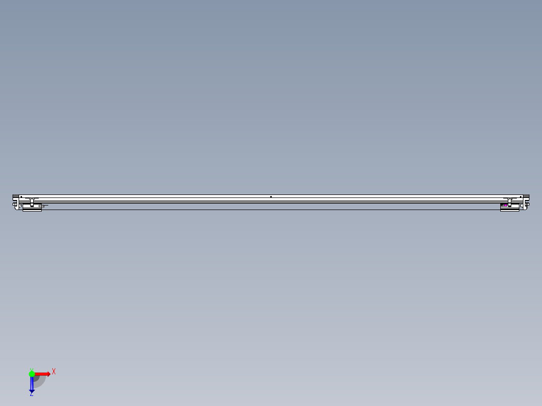 威洛博VL系列直线电机模组-2VL22H1-S2700俯视图