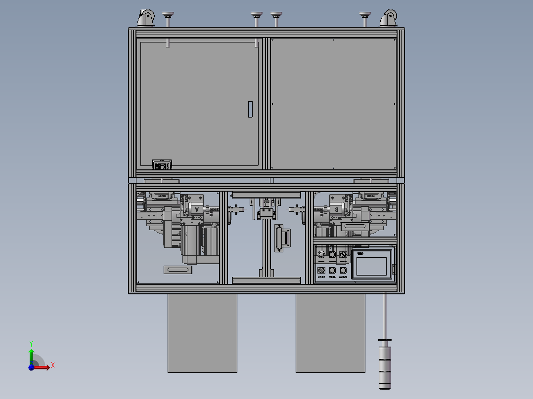 锂电池点焊机前视图