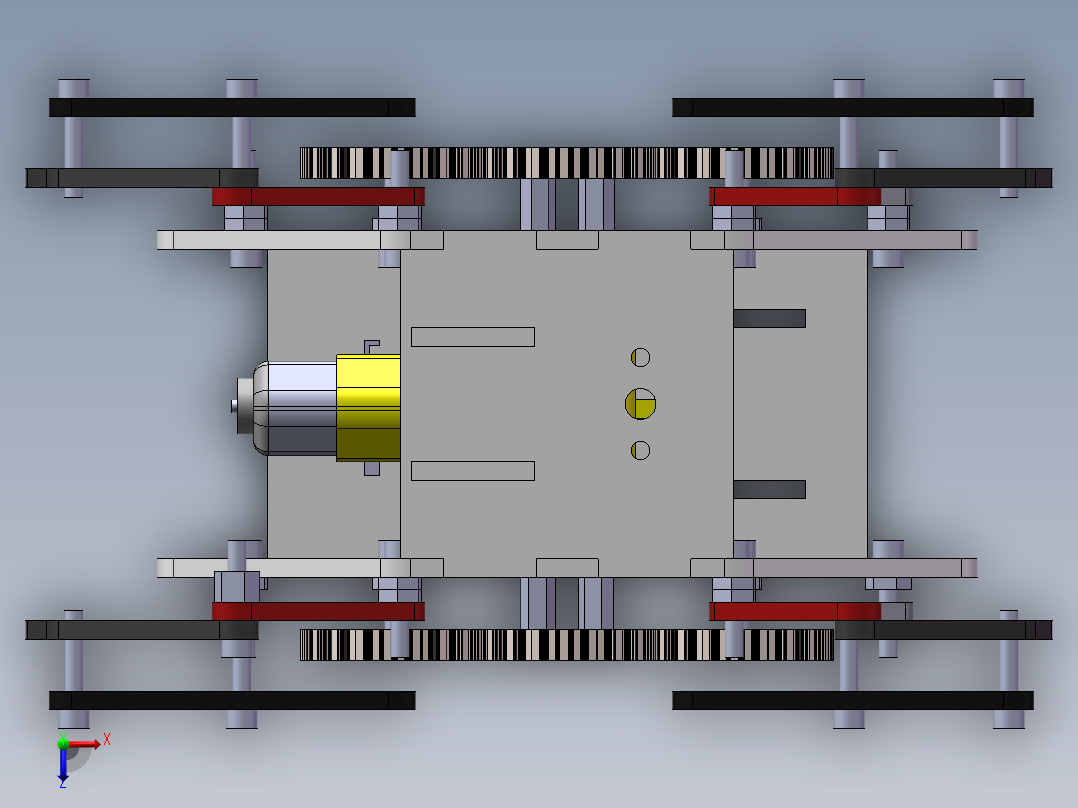 机械蜘蛛ara_a+mec_nica-Mecanismo+de+Klann俯视图