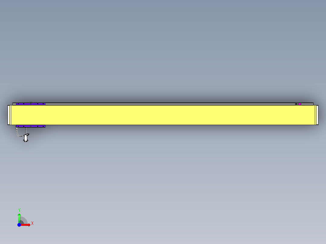 威洛博VL系列直线电机模组-VL14S3-S1900前视图
