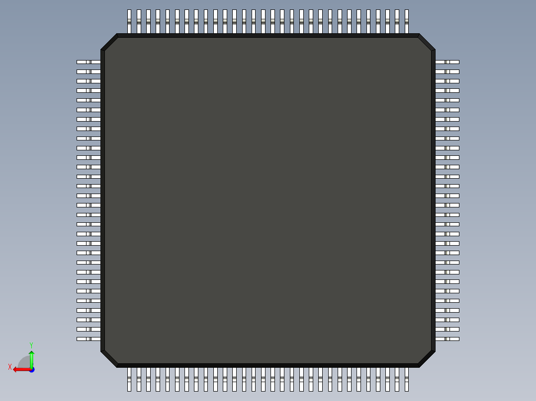 元器件3D封装LQFP120_FPT-120P-M0586后视图