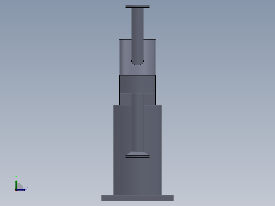 scara机器人设计模型左视图