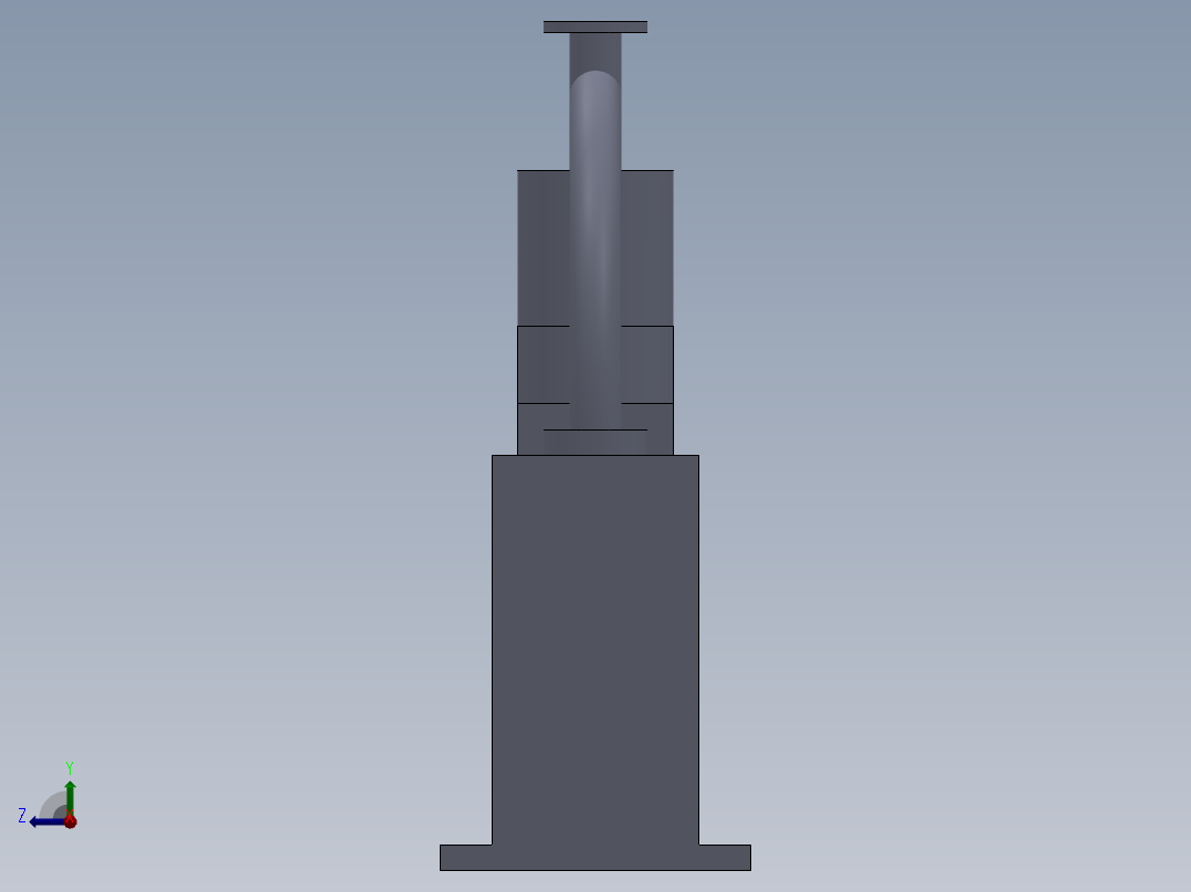 scara机器人设计模型右视图