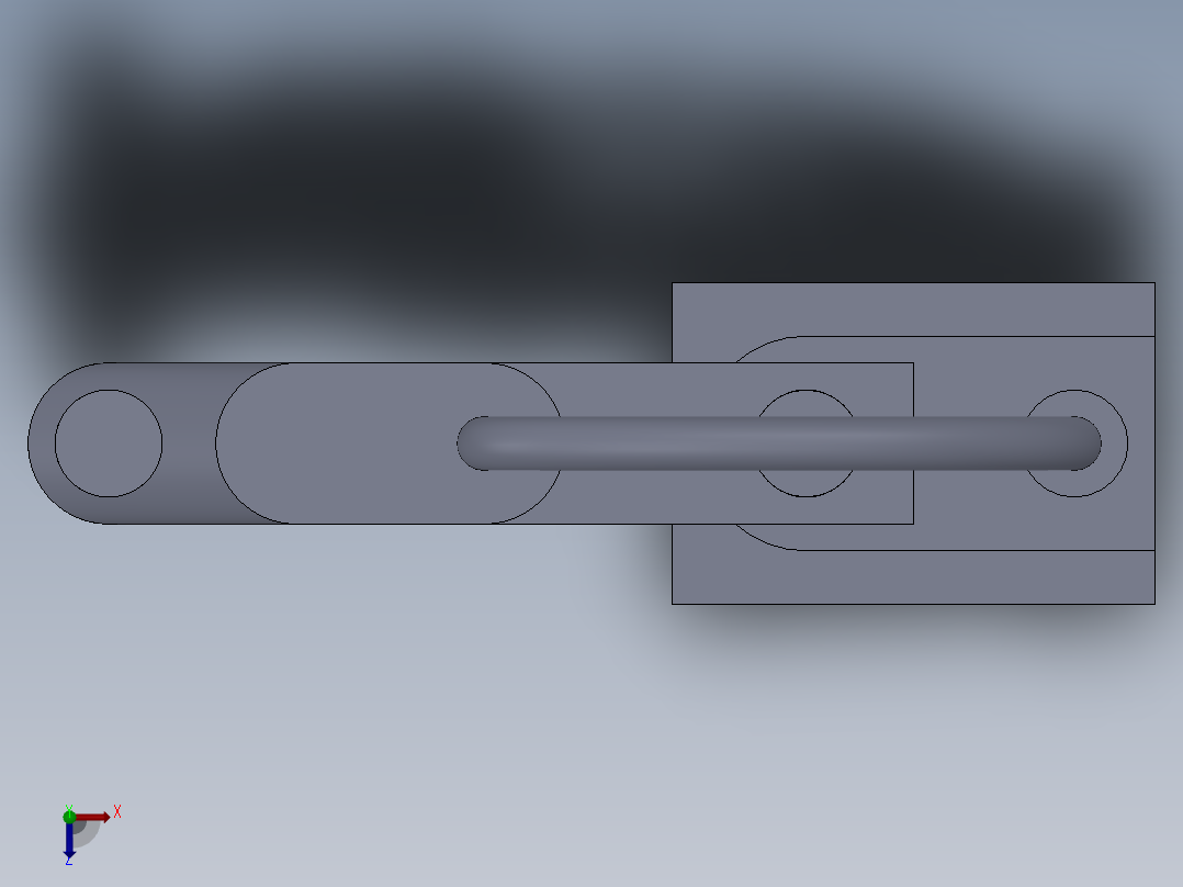 scara机器人设计模型俯视图