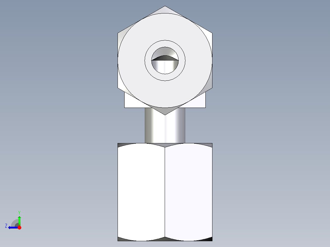 卡套式工业通用硬管接头EO_Standpipe_elbow_EVW06L71右视图