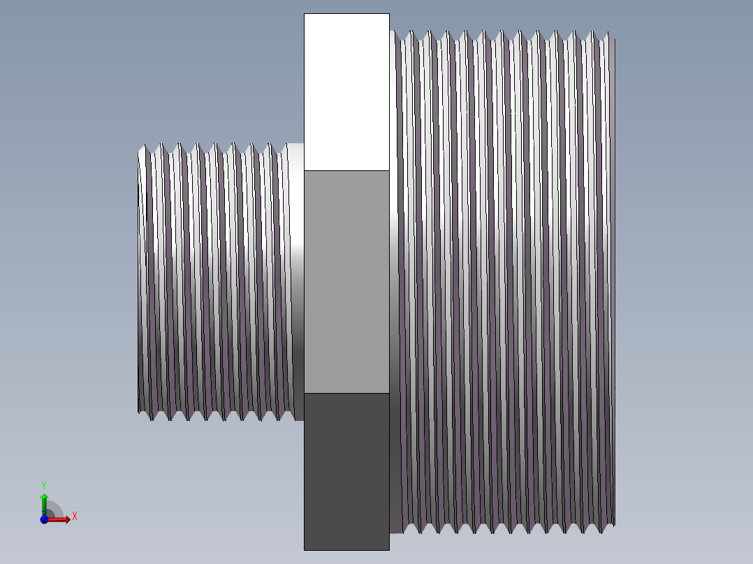 对丝-六角异径 DN50-DN25前视图