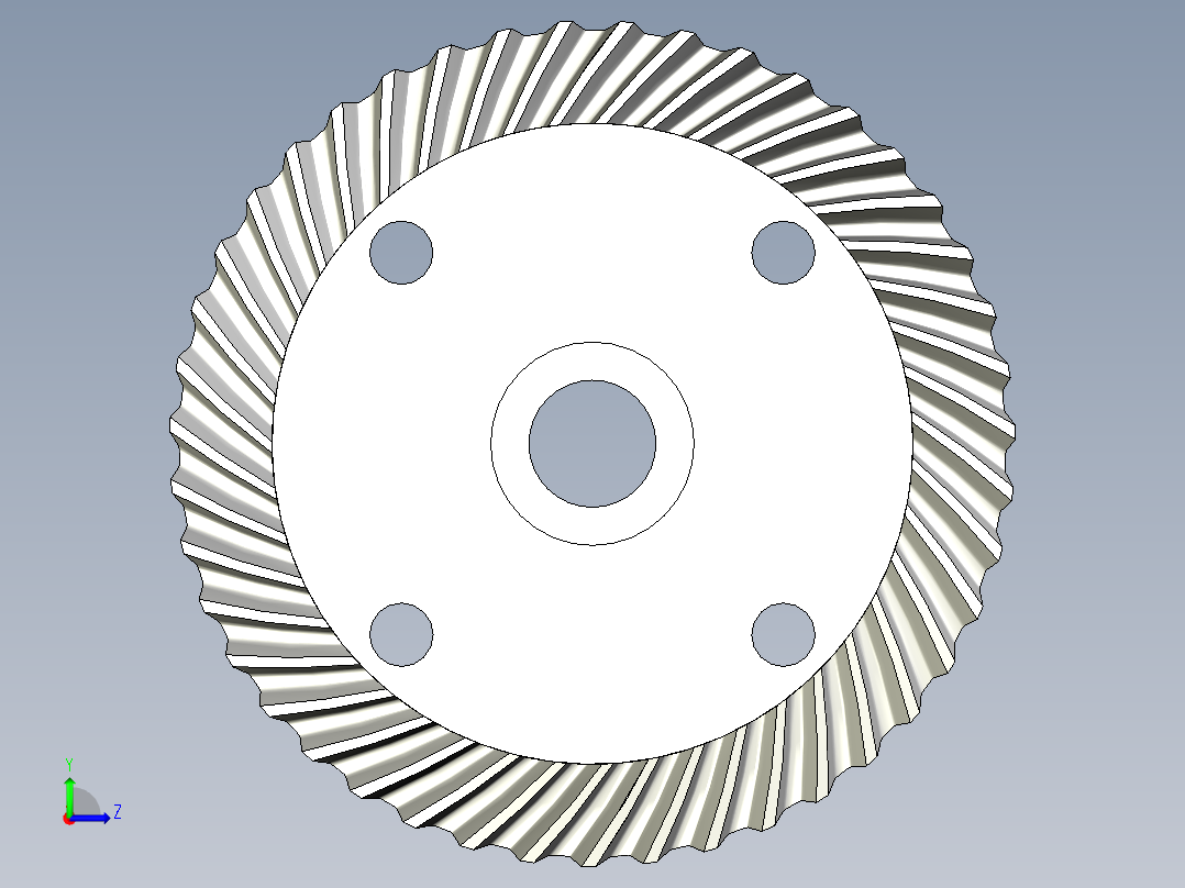 螺旋锥齿轮左视图