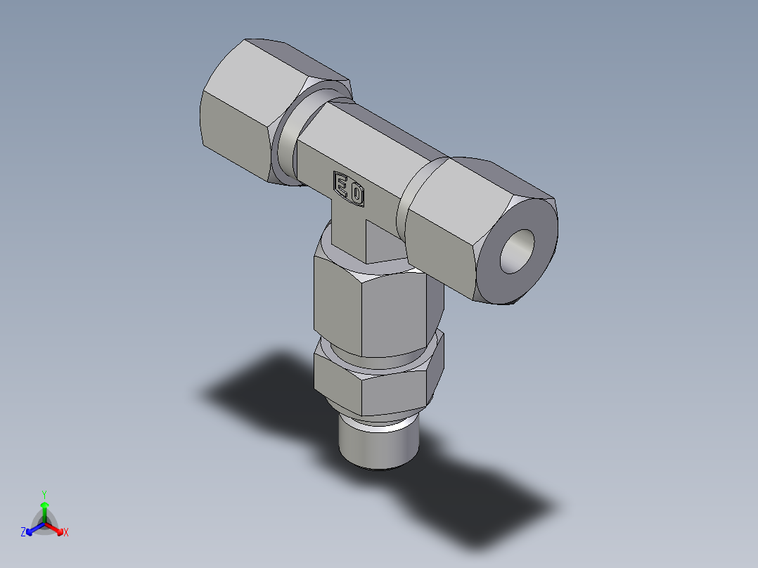 卡套式工业通用硬管接头EO_Assembled_adjustable_standpipe_branch_tee_EVT08SR71