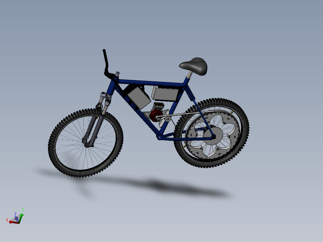 3D打印电动<span style='color: red'>自行车</span>--sw stp