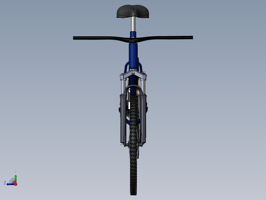3D打印电动自行车--sw stp右视图