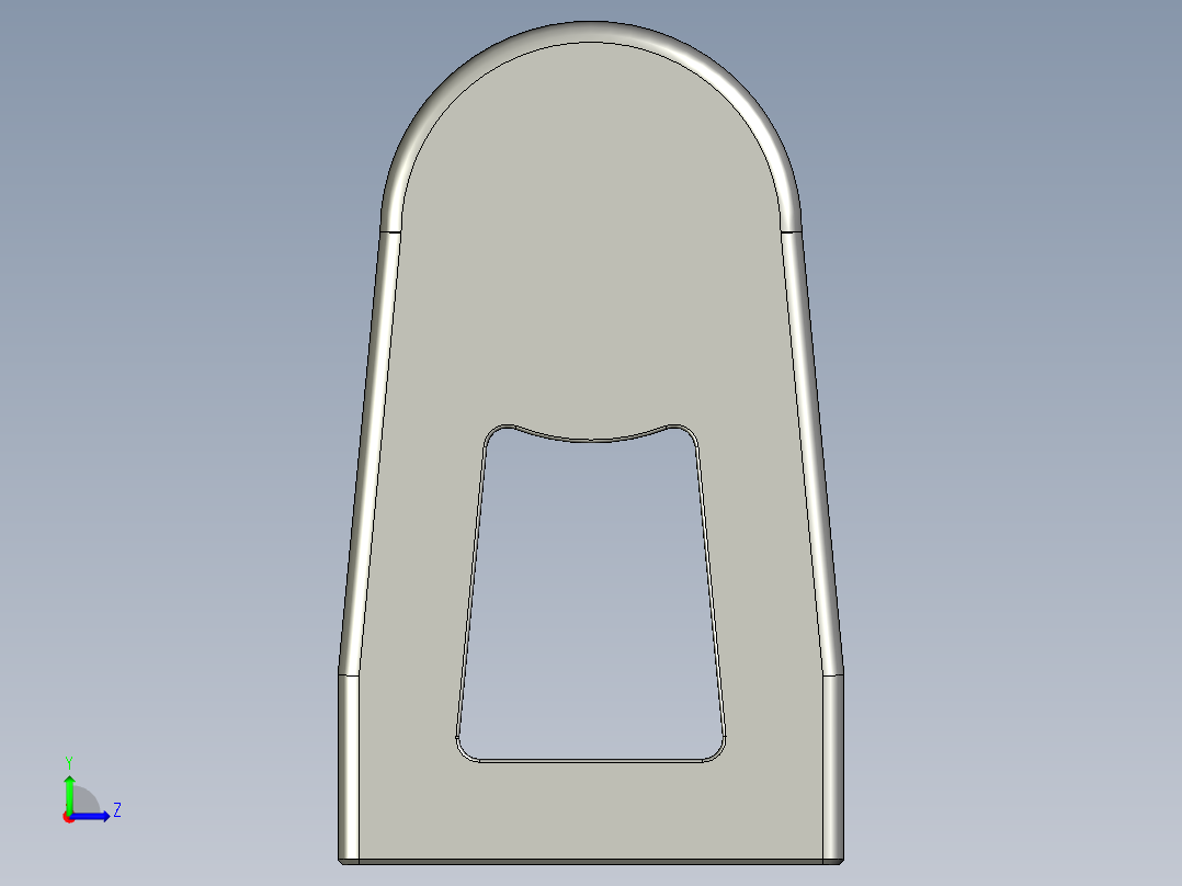 取手(鋁合金)(A)RR-3D多系列多零件图纸模型左视图