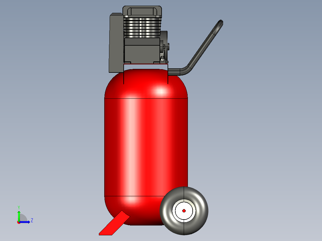30加仑立式空气压缩机--sw stp左视图