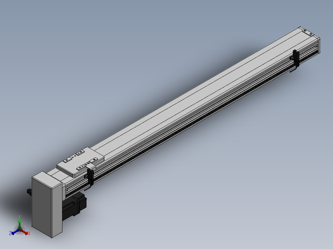 精密模组MY60-T10-650L-BM-P10-C4-C正等轴测图