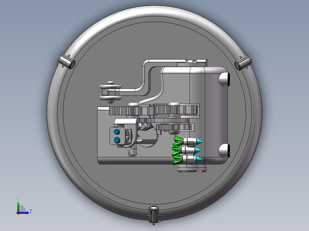外星战斗机器人左视图