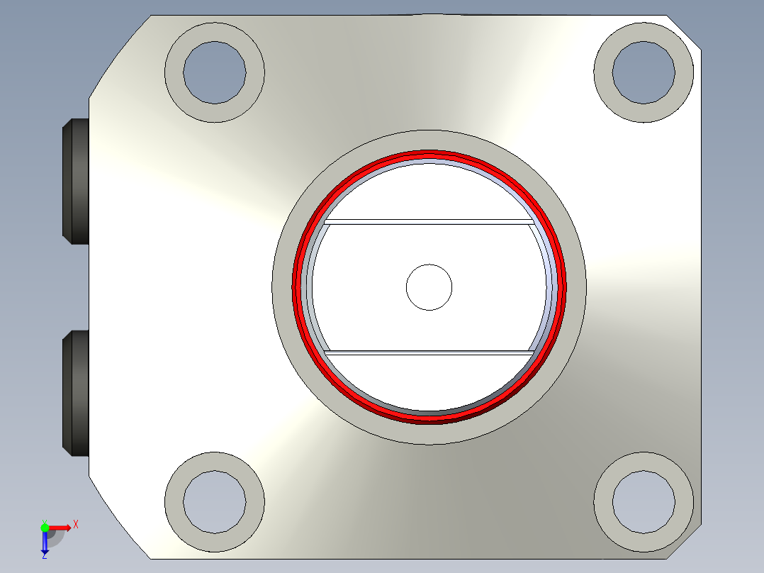 KOSMEKLHS0900-Cx-P多系列多零件图纸模型俯视图