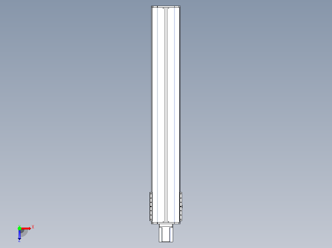 东锦丝杆传动-直线滑台模组DH270-C-L10-S1650-BC-T1000W-C3俯视图