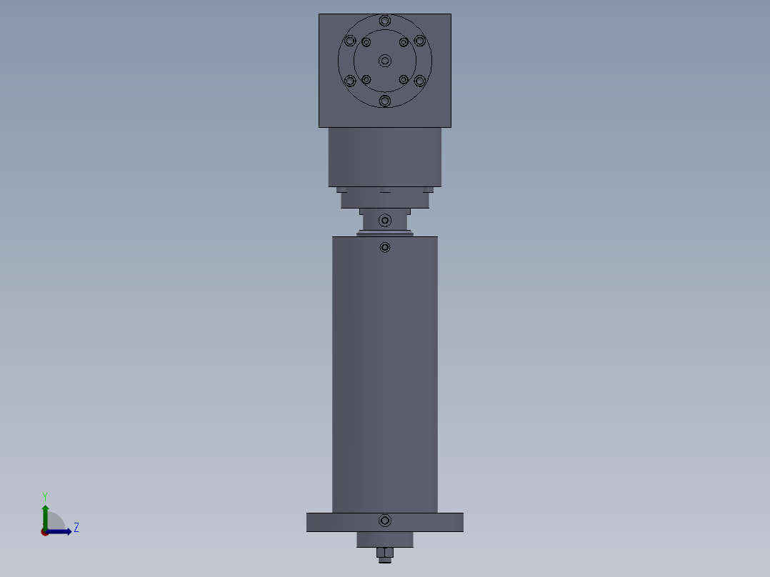 XL661-上下料机械手结构设计及运动学分析三维proe设计资料左视图