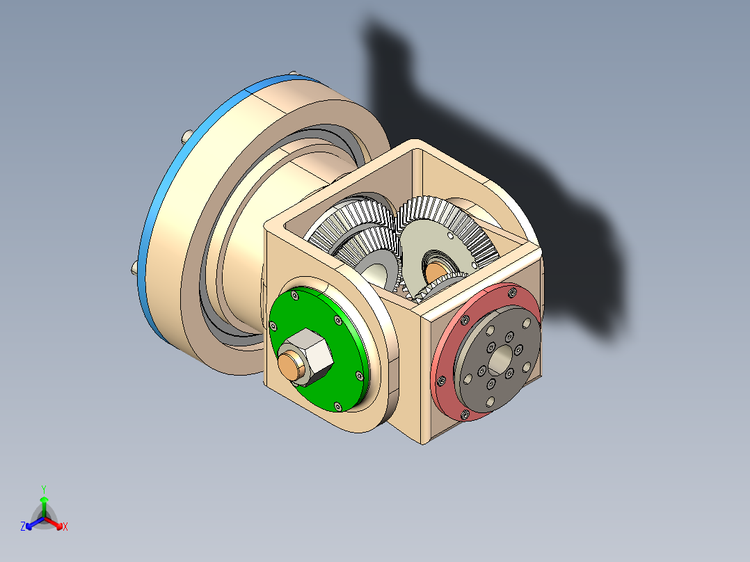 3dof-robot-orientation-mechanism-2 STP IGS主视图